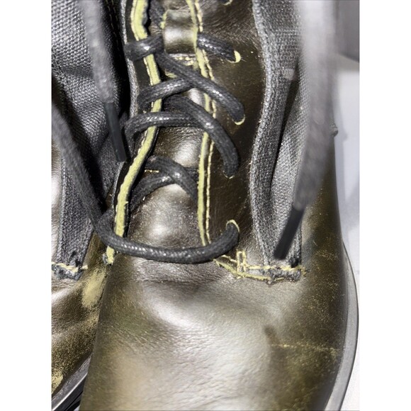 Sorel Phoenix Boots Womens Green Lace Up Combat Ankle Leather Sz 6 - Picture 12 of 13